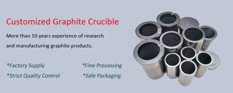 High strength aluminum melting carbon graphite crucible 3kg