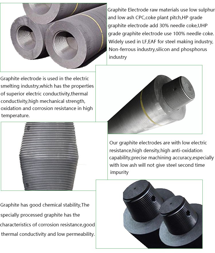 China manufacture graphite electrode for electric arc furnace