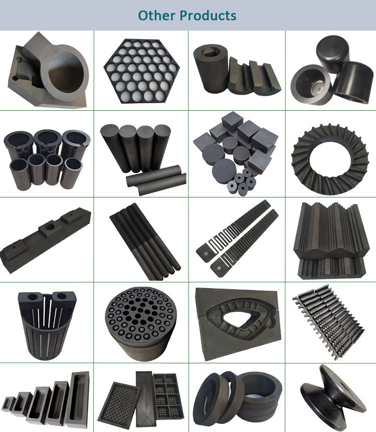 185 molded graphite bars for lubrication factory customize High quality graphite gold molds