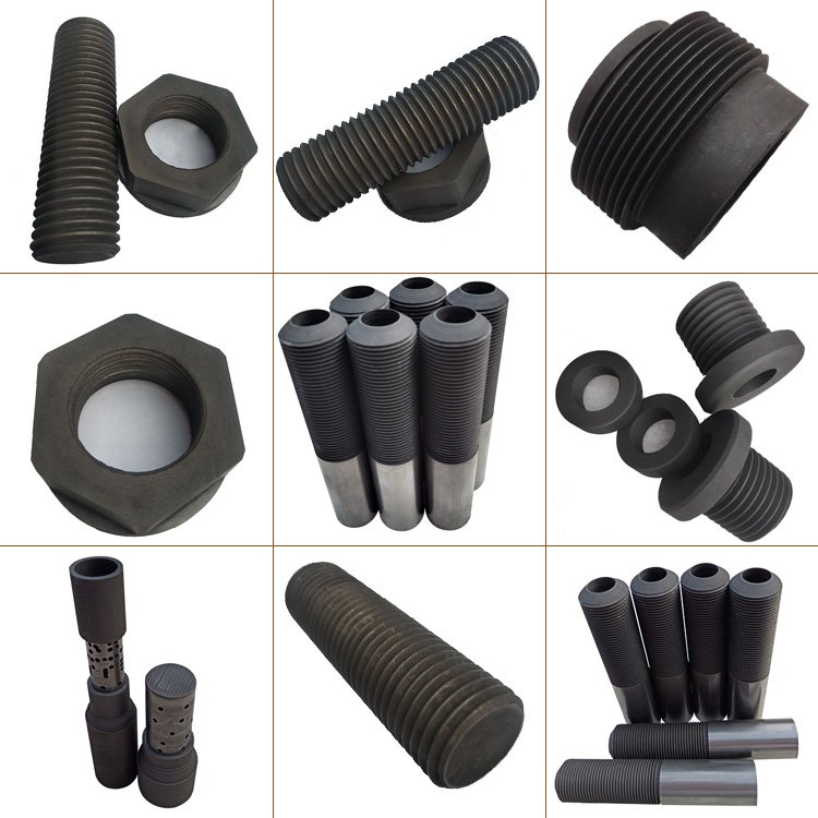 High pure customized mold nuts manufacture graphite screw mould