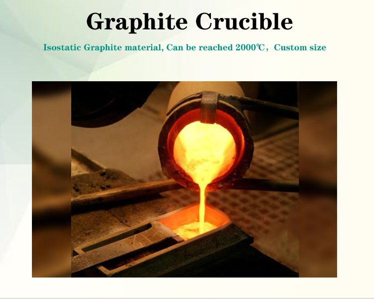 Density 1.85g/cm3 melting metal carbon graphite crucible price