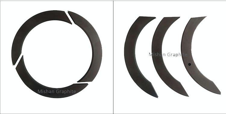 High quality refractory three petal carbon graphite seal rings for sale